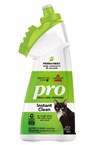 Permanently remove tough pet stains by quickly penetrating deep into fibers with BISSELL PRO STAIN & ODOR ELIMINATOR 2 in 1 cleaner with built in brush.