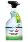 BISSELL Pawsitively Clean Enzyme Action Plus Pet Stain & Odor Eliminator carpet cleaner spray with Febreze and Gain Scent.