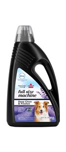 BISSELL Clean and Freshen with Febreze carpet cleaning formula deep cleans and removes pet odors.